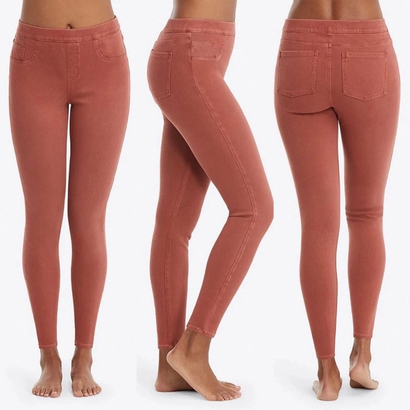SPANX Denim - SPANX Coral Jean-ish Leggings High-Rise Stretch Ankle Pants Small